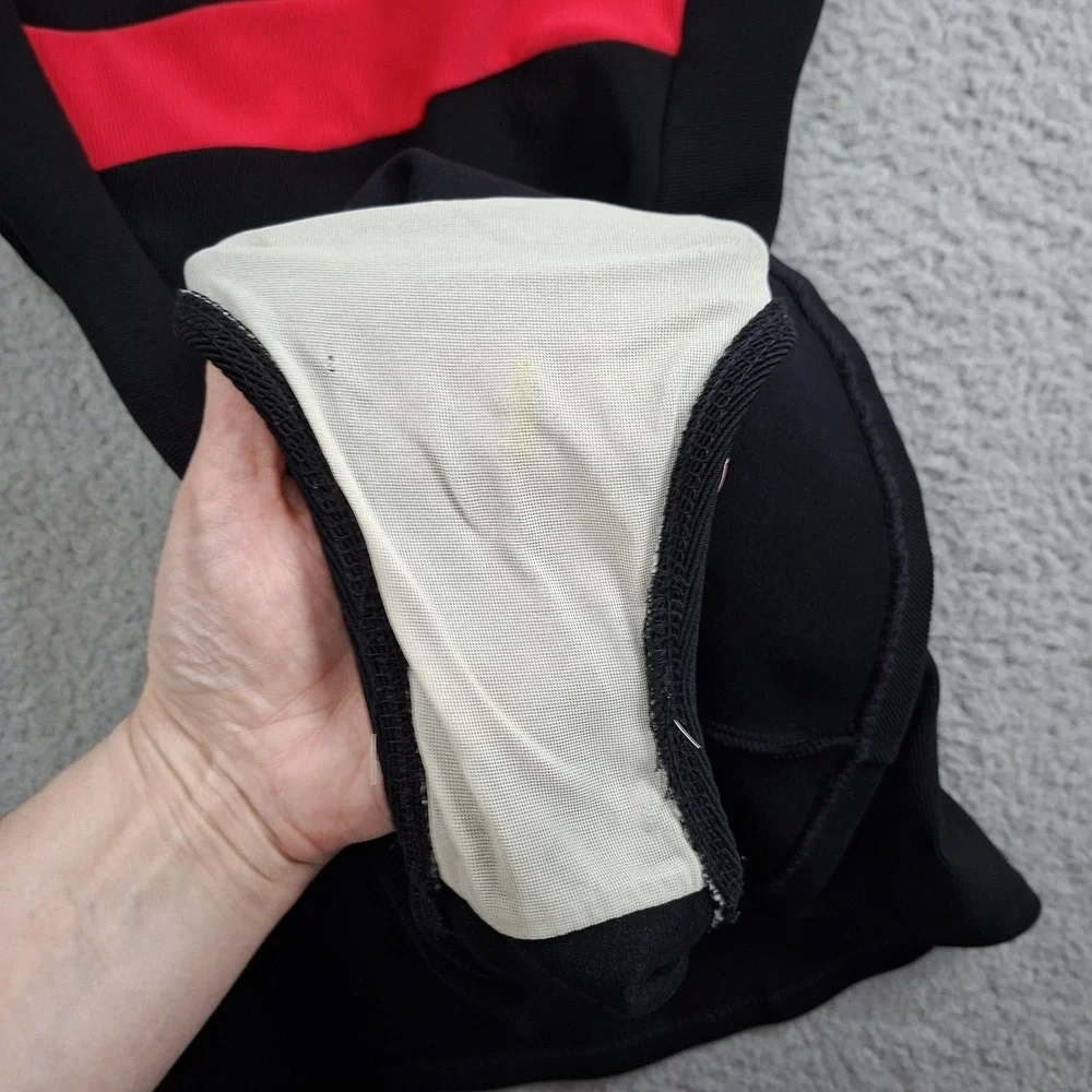 Swim Solutions Size 10 Black Striped Halter Swimsuit Dress‎ Slimming Shaper - Picture 8 of 11